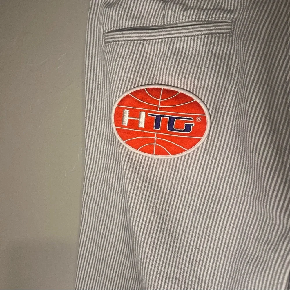 Honor the Gift Mechanic Uniform Striped Sports Patchwork Streetwear Pants - Picture 9 of 15